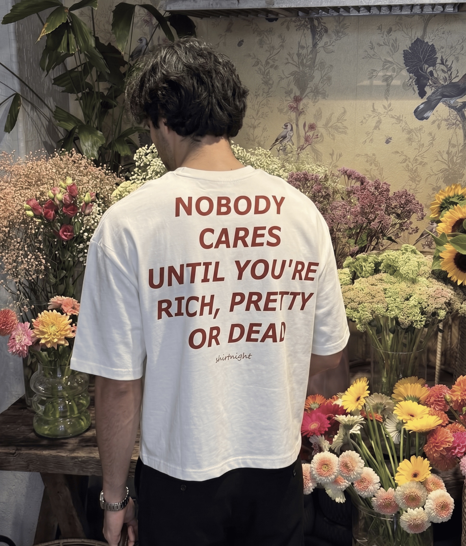 NOBODY CARES BOXYFIT TSHIRT