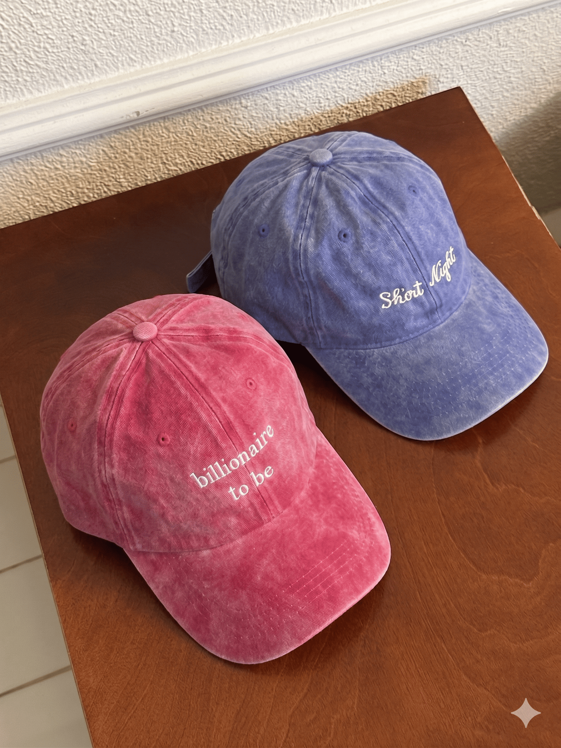 SHIRTNIGHT BLUE WASHED CAP